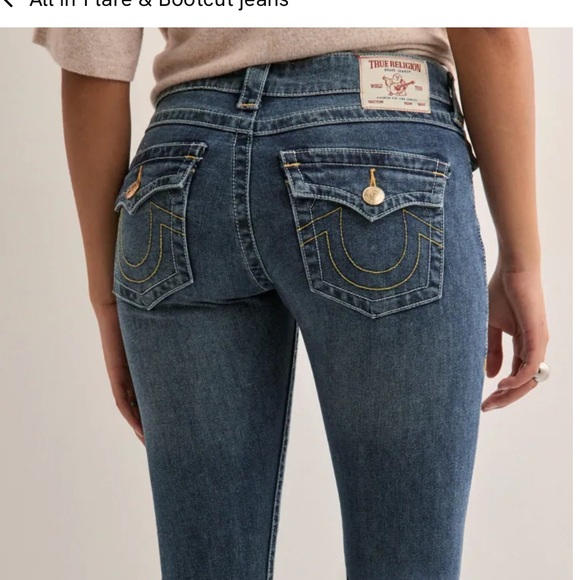 TRUE RELIGION NWT JOEY LOW RISE
FLARE JEANS Sz.28 MSRP $239 - Picture 5 of 14